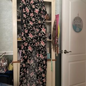 Off the shoulder dress romper